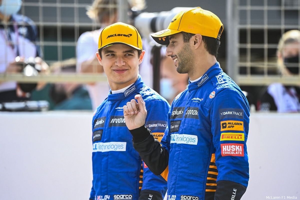 Ricciardo teleurgesteld, Norris tevreden: 'We hadden het niet veel beter kunnen doen'