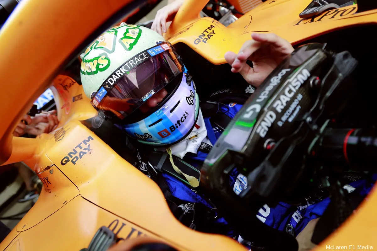 Ricciardo met vraagtekens: 'Weer zo'n sessie waarin we met de handen in ons haar zitten'