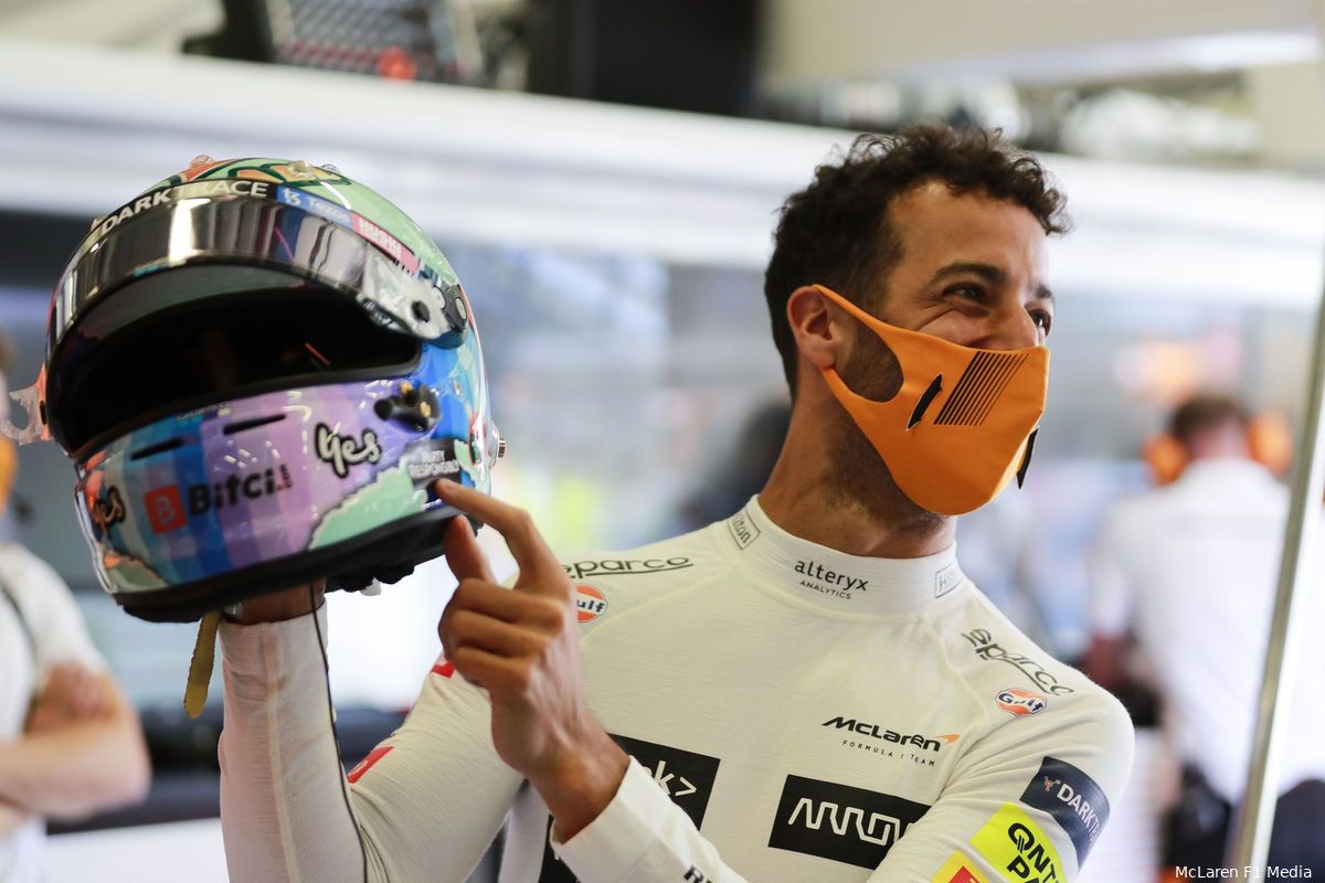 Ricciardo nog niet helemaal thuis bij McLaren: 'Er is nog een gebrek aan vertrouwen'