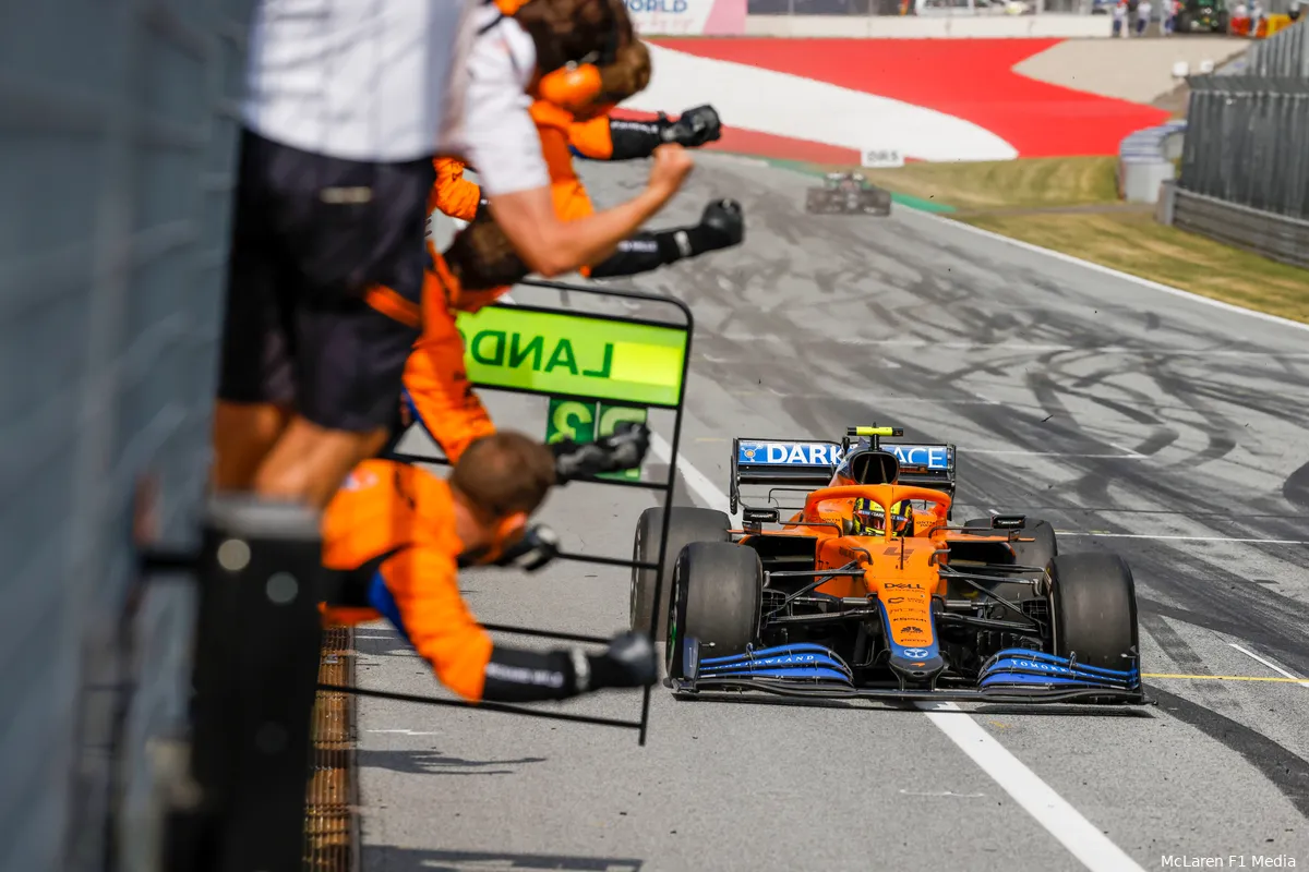 Norris: 'Voelde alsof ik Hamilton goed achter mij kon houden'