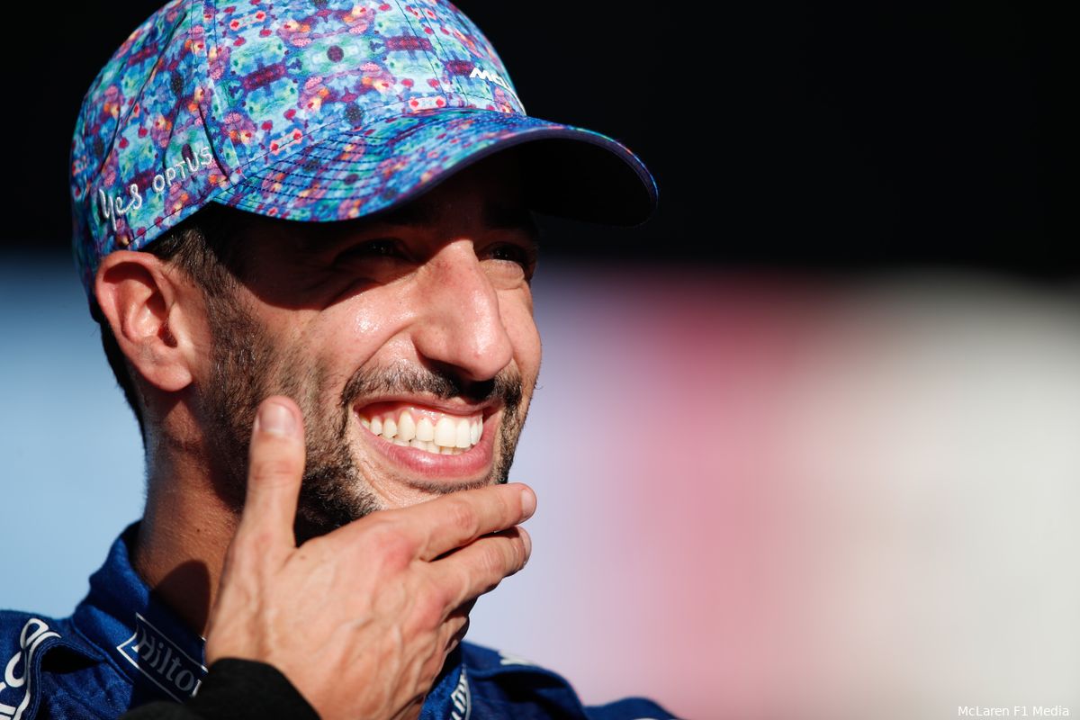 Ricciardo blij met resultaat na slechte zaterdag: 'Dit maakt het goed'