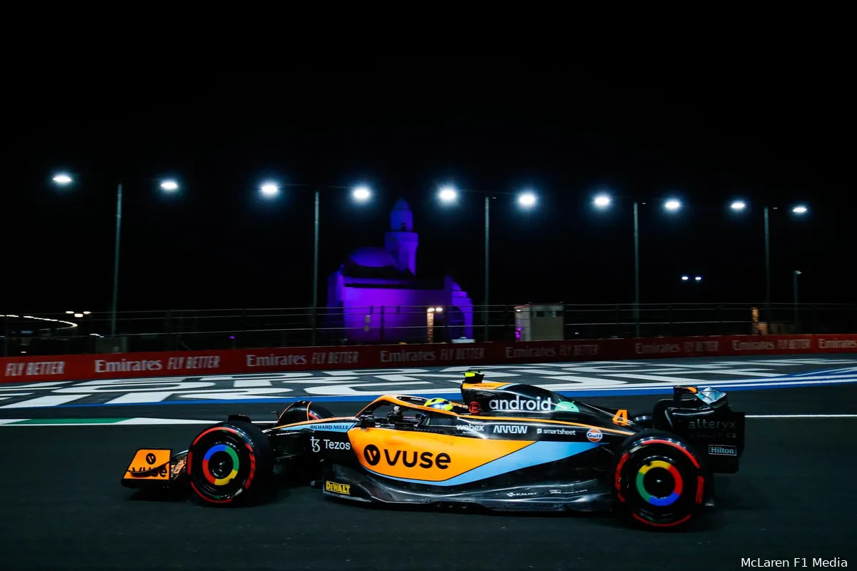 Norris positief over race in Saoedi-Arabië: 'We mogen een beetje glimlachen'
