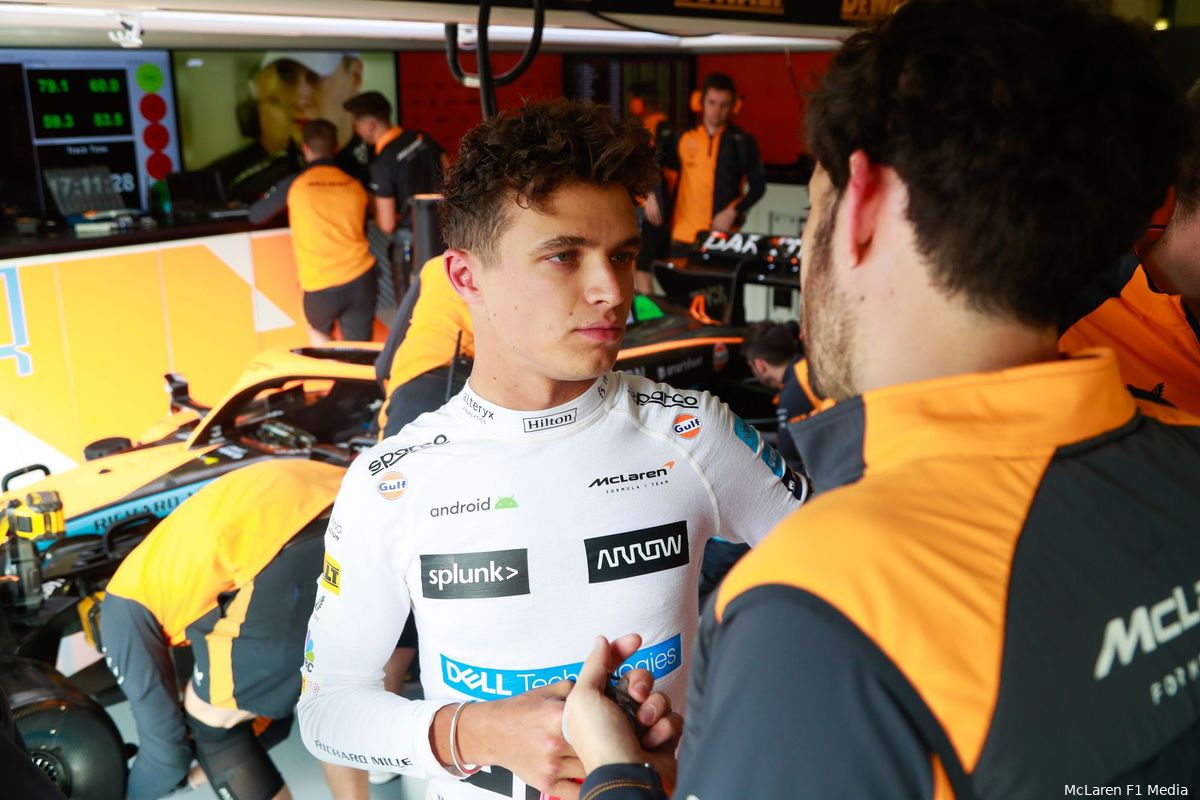 Norris is van groot belang voor McLaren: 'Ik merk dat het team mij meer nodig heeft dan eerst'