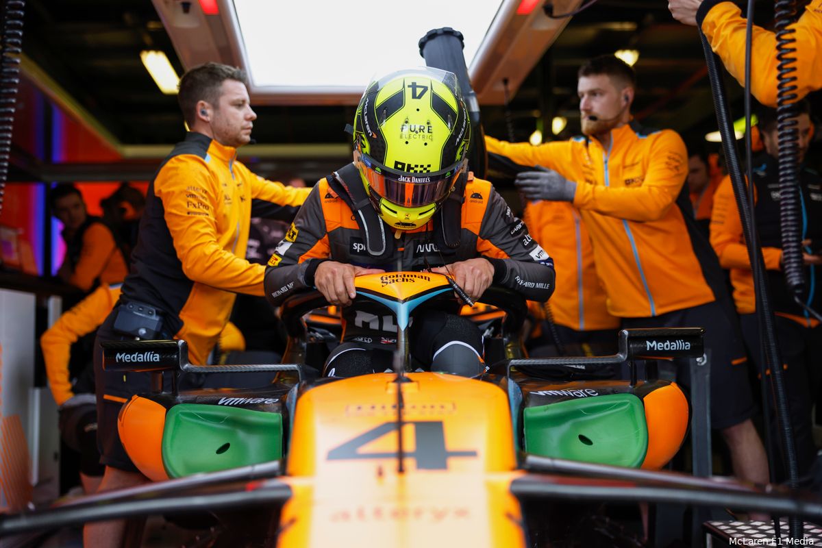 Norris hekelt rol media in dramatiseren situatie McLaren: 'Zo erg was het ook weer niet'