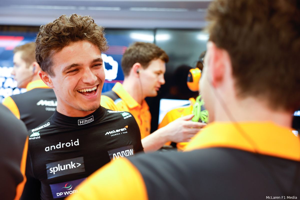 Norris blij dat McLaren kan strijden met Red Bull: 'Nou ja, met één van hen dan'