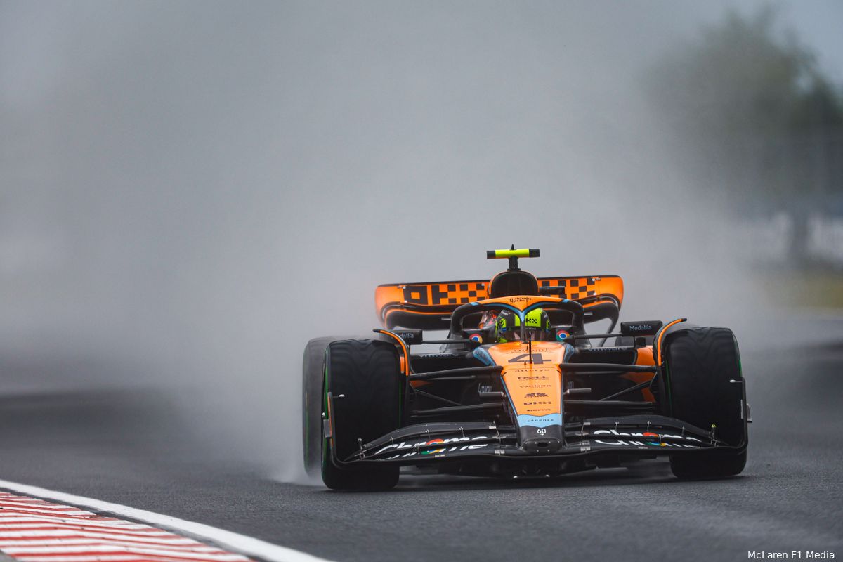 Norris vindt dat tempo McLaren nog veel te langzaam is: 'Vergeleken met Mercedes? Behoorlijk slecht'