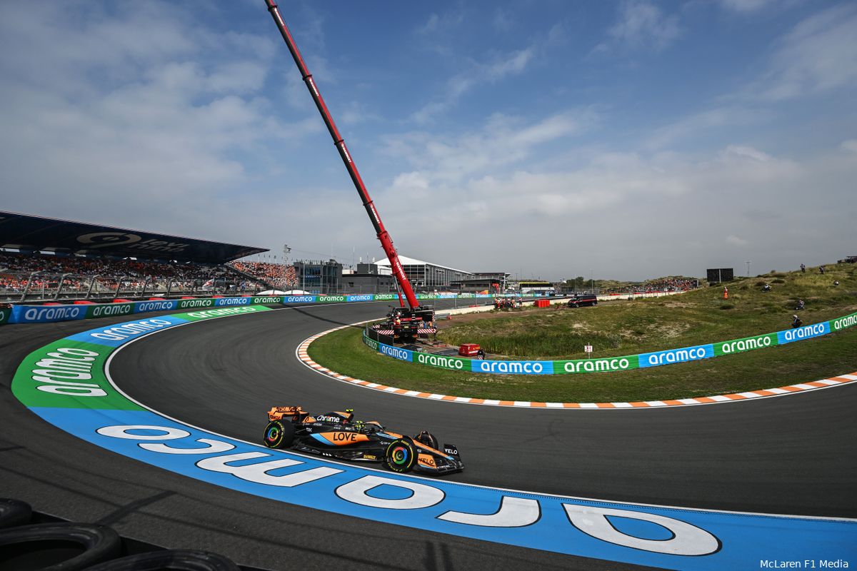 Norris niet blij met snelheid McLaren: 'Ik kon de helft van de tijd niet inhalen'