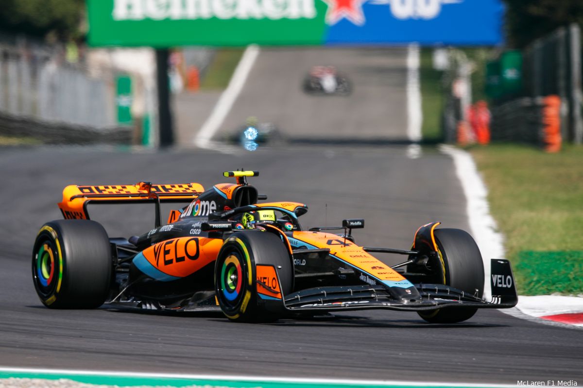 Norris na moeilijk weekend in Monza: 'Op de rechte stukken waren ze te snel voor ons'