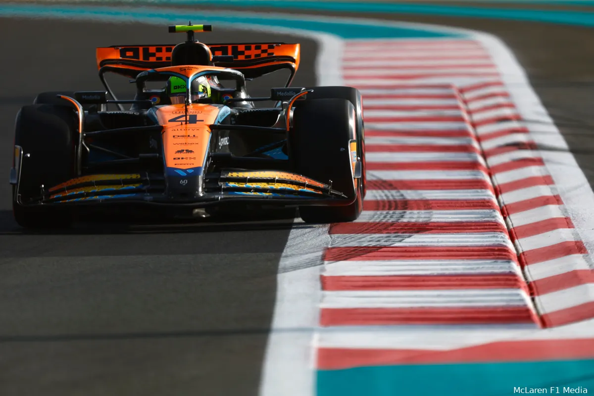 lando norris mclaren abudhabi