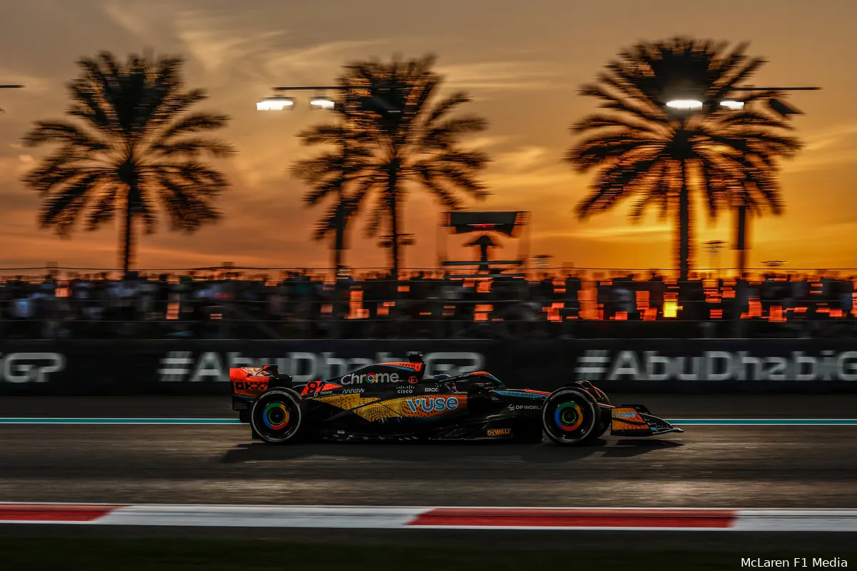 mclaren abu dhabi zondag 2023