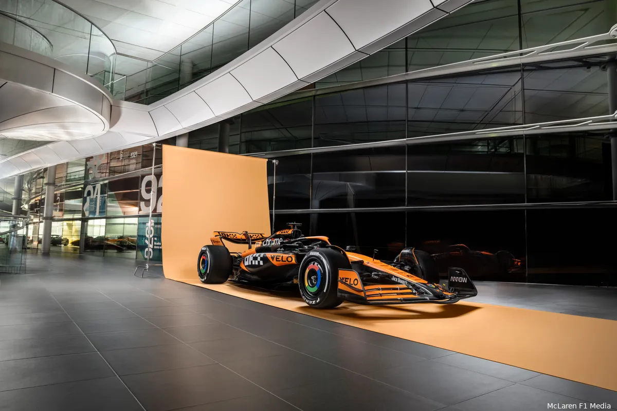 De voorgestelde McLaren MCL38, auto voor 2024, of toch slechts een mock-up?