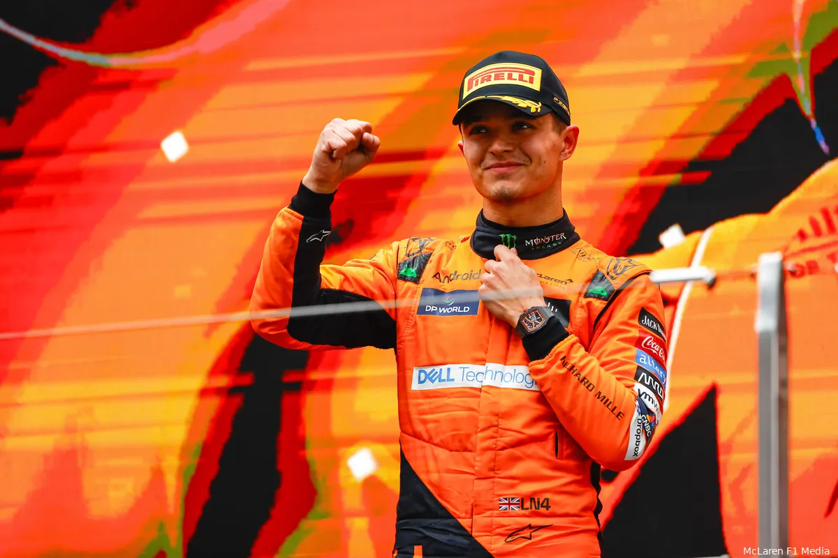 lando norris podium china 2024