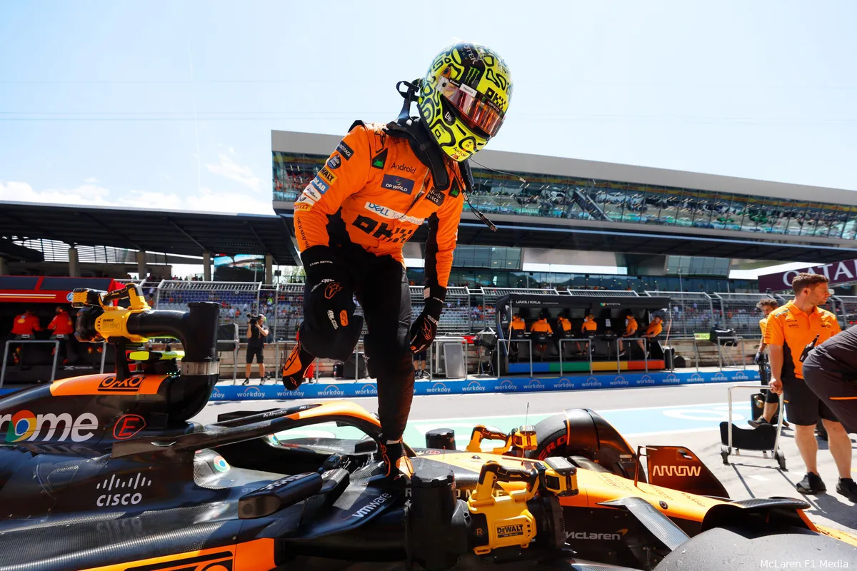 lando norris sprint oostenrijk zaterdag mclaren 2024