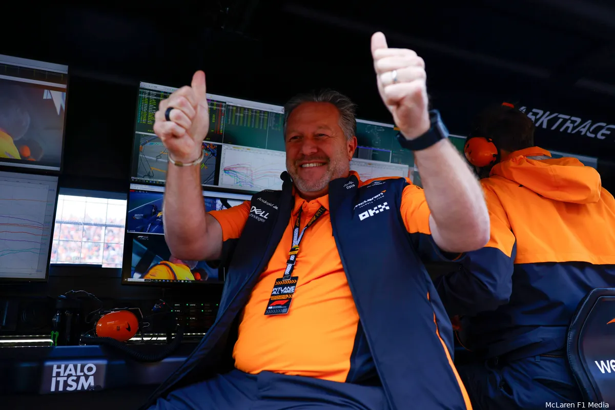zak brown mclaren gp nederland zondag 2024