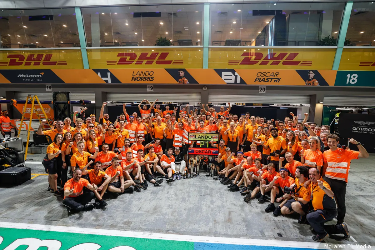 mclaren andrea stella oscar piastri lando norris singapore gp zondag 2024