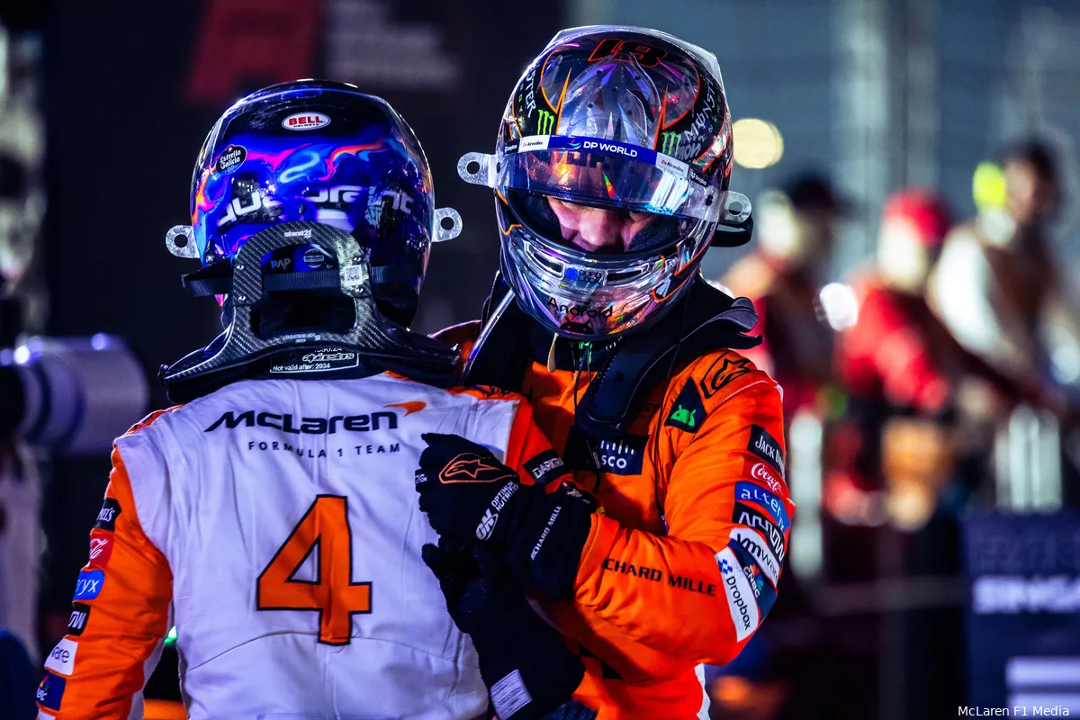 mclaren oscar piastri lando norris singapore gp zondag 2024