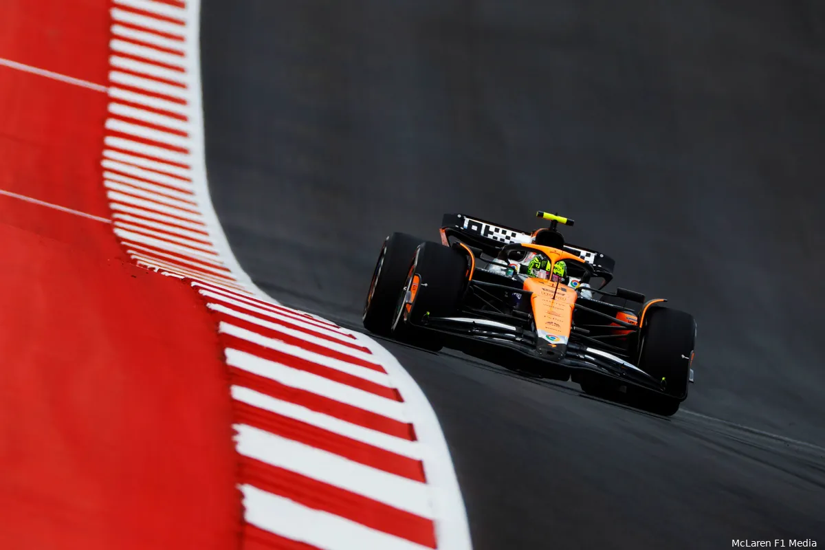 lando norris mclaren vrijdag usa sprintweekend cota mcl38
