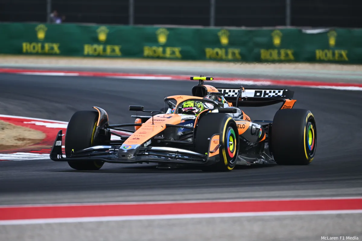 lando norris mclaren vrijdag usa sprintweekend cota mcl38