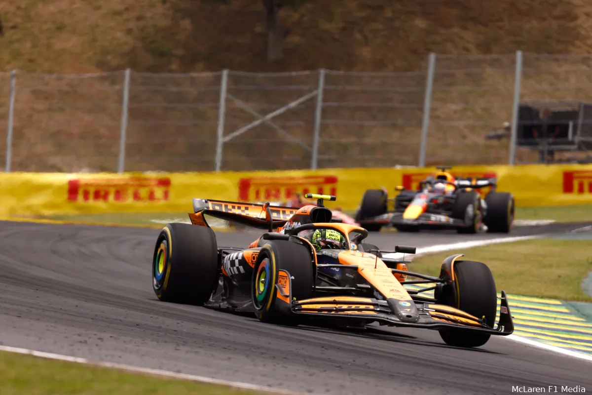 lando norris mclaren max verstappen red bull racing gp sao paulo zaterdag 2024
