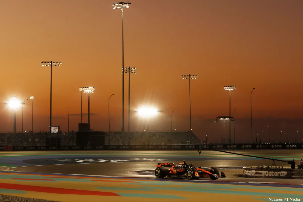 lando norris qatar vrijdag sprintkwalificatie 2024 mclaren