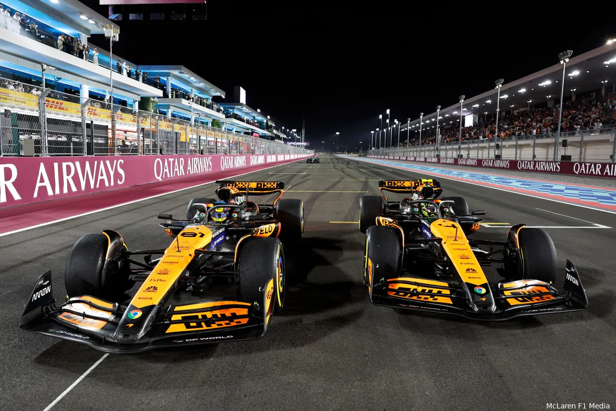 lando norris oscar piastri sprintrace win mclaren qatar 2024