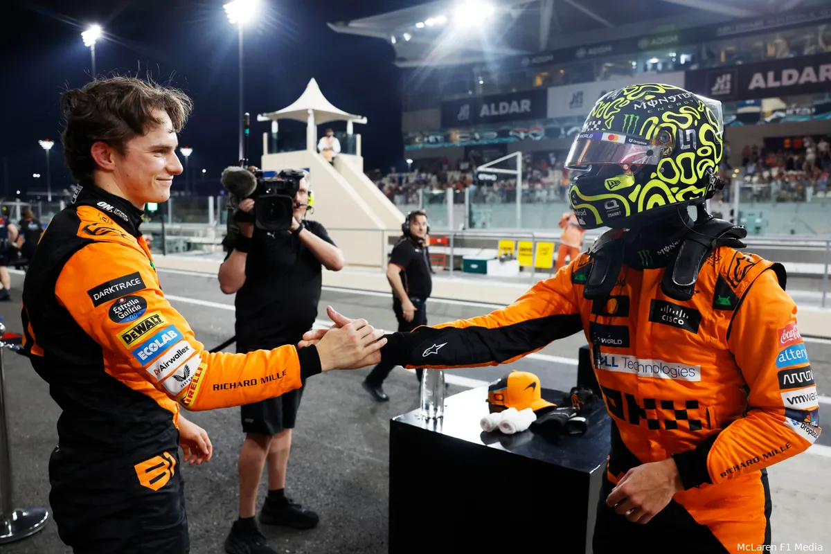 piastri norris mclaren abudhabi zaterdag 2024