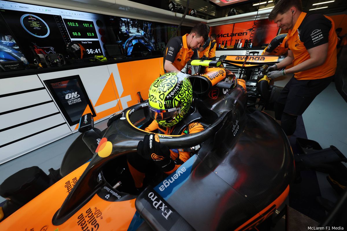 lando norris kwalificatie zaterdag 2025 sprintrace mclaren china