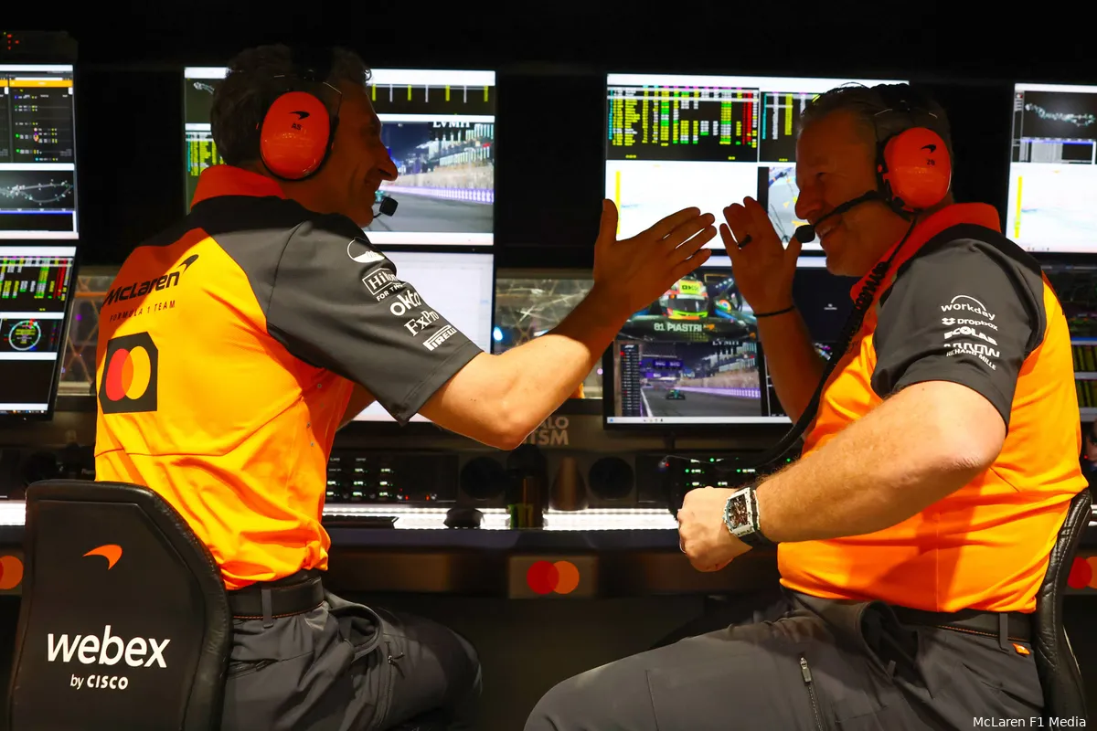 mclaren andrea stella zak brown gp saoedi arabie 2025 zondag