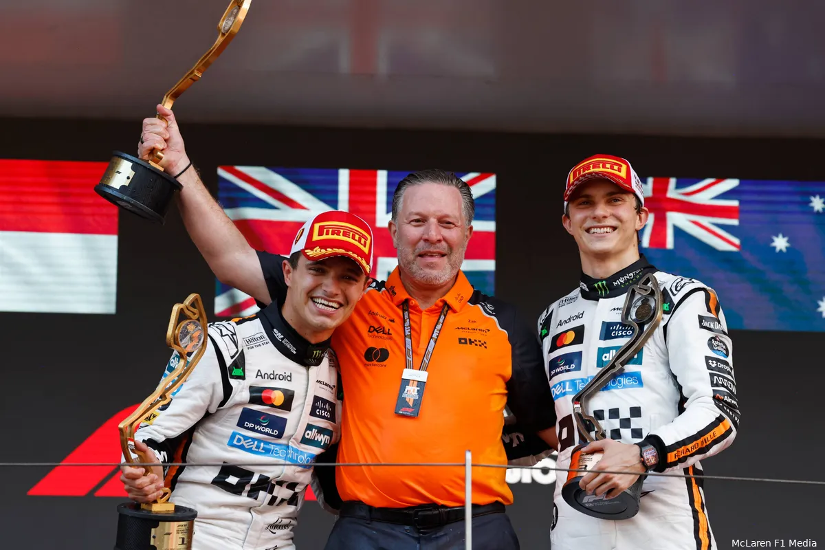oscar piastri lando norris mclaren 2025 monaco gp zak brown 2
