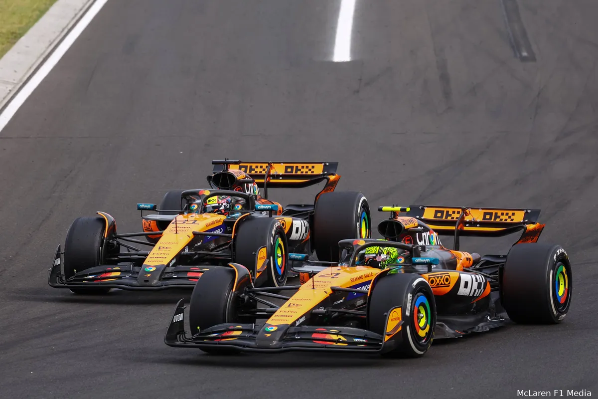 lando-norris-oscar-piastri-zondag-race-mclaren-hongarije