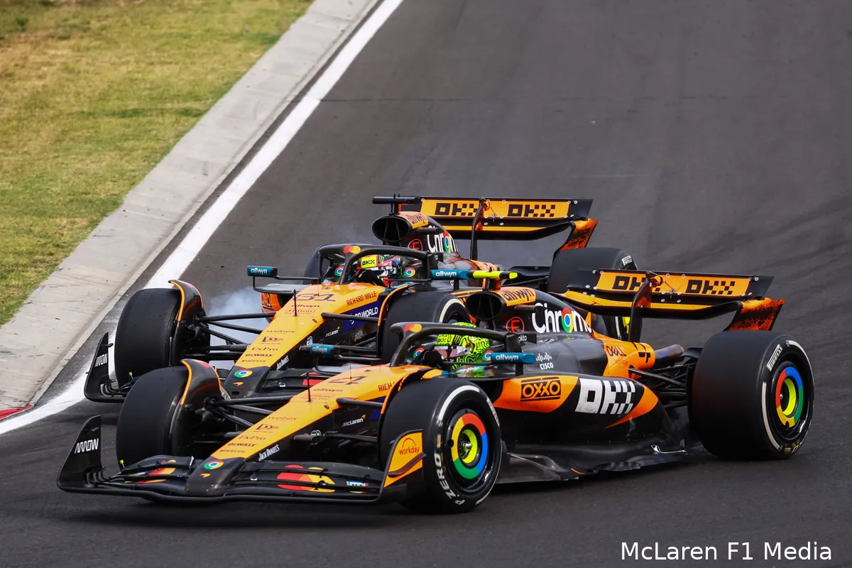 lando-norris-oscar-piastri-zondag-race-mclaren-hongarije