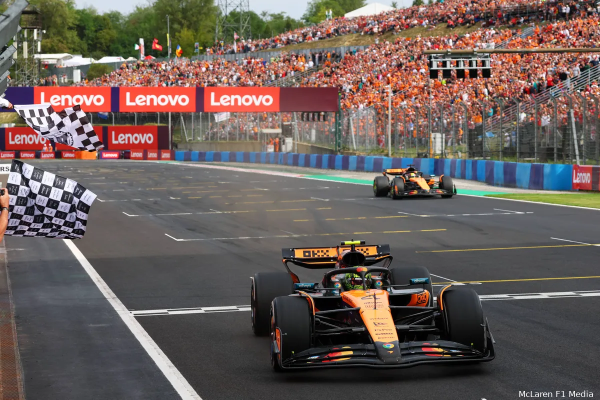 lando-norris-oscar-piastri-zondag-race-mclaren-hongarije