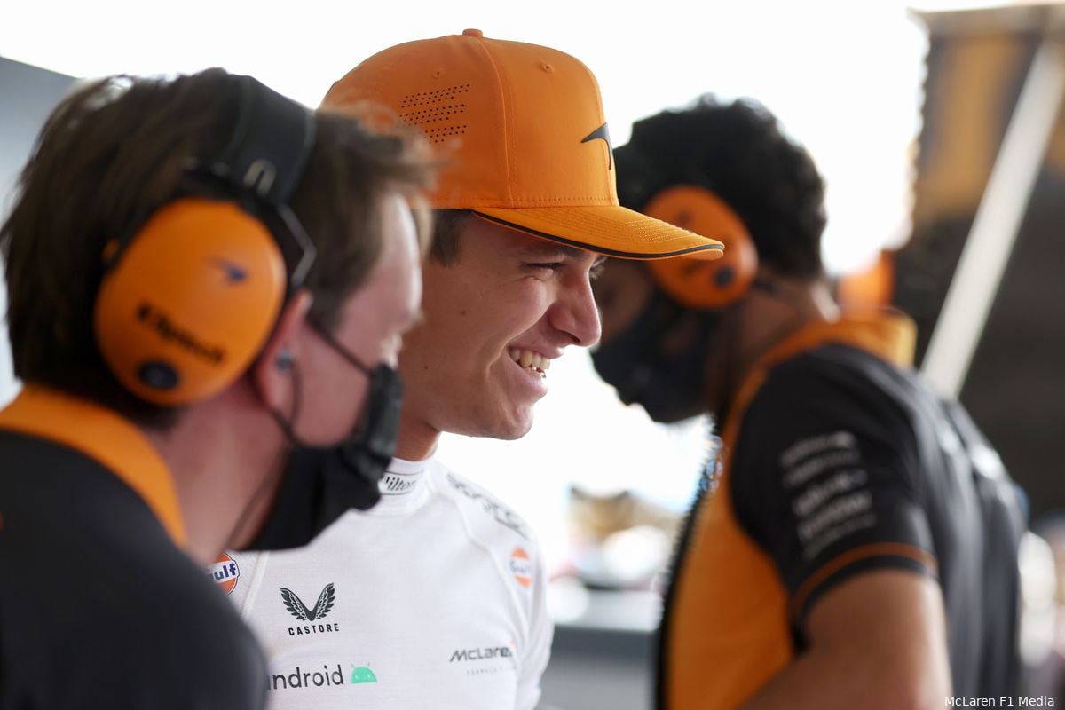 Norris: 'McLaren niet snel genoeg voor podiumplaatsen'