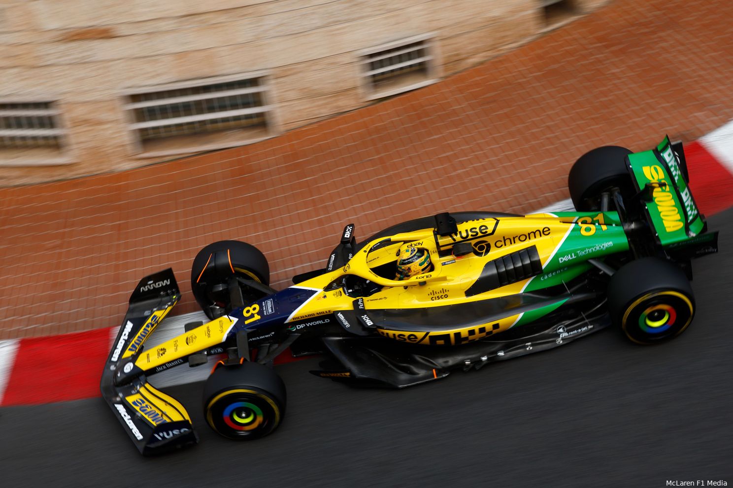 oscar piastri senna livery mclaren 2024 monaco 2