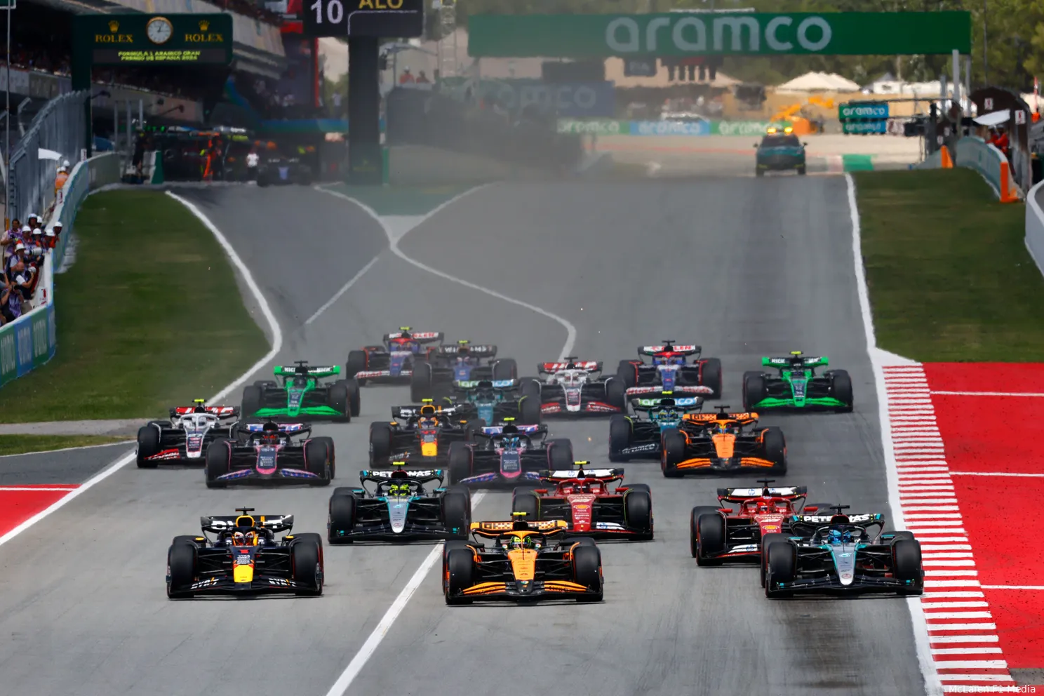 grid start race spanje