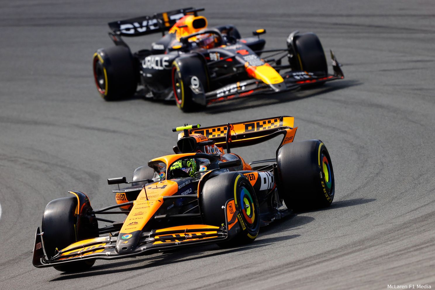 lando norris mclaren max verstappen red bull racing gp nederland zondag 2024 3