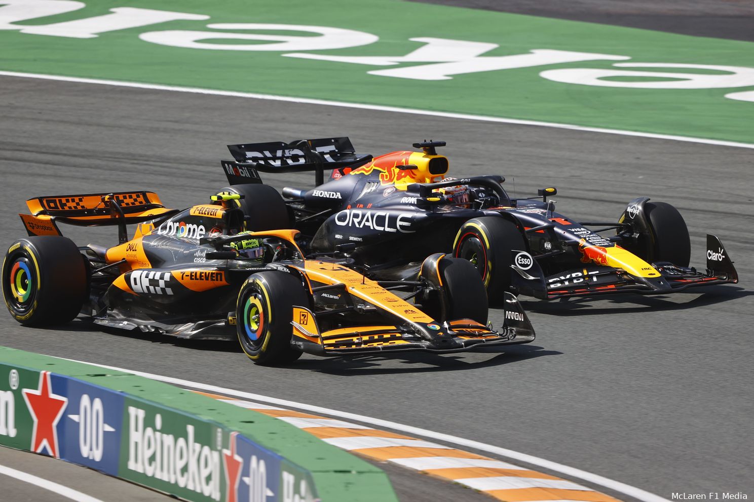 lando norris mclaren max verstappen red bull racing gp nederland zondag 2024