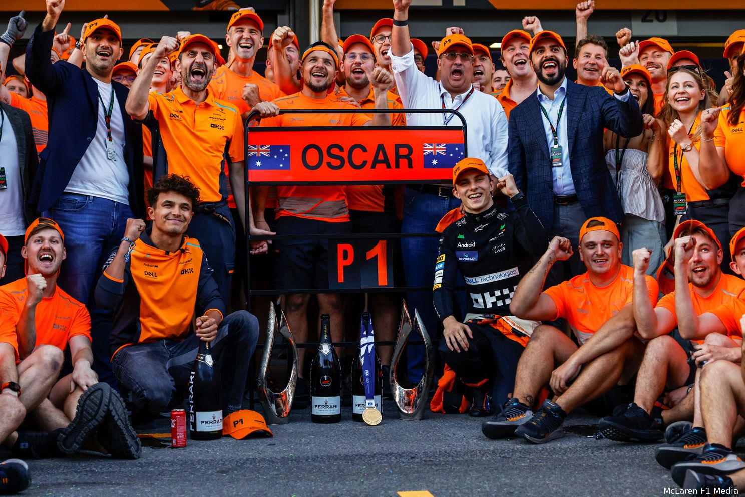 mclaren lando norris oscar piastri andrea stella gp azerbeidzjan zondag 2024