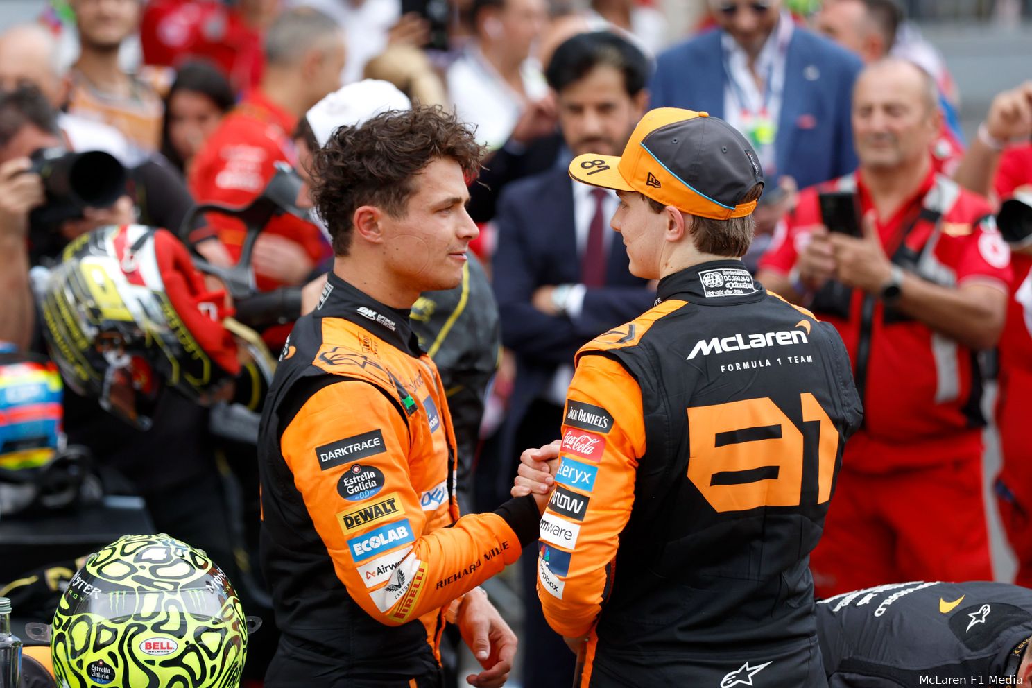 oscar piastri lando norris mclaren gp italie zondag 2024