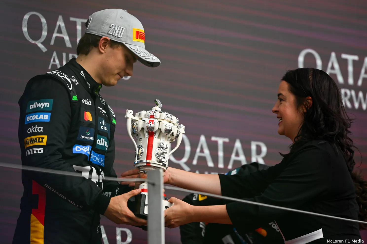 oscar piastri podium silverstone 2025