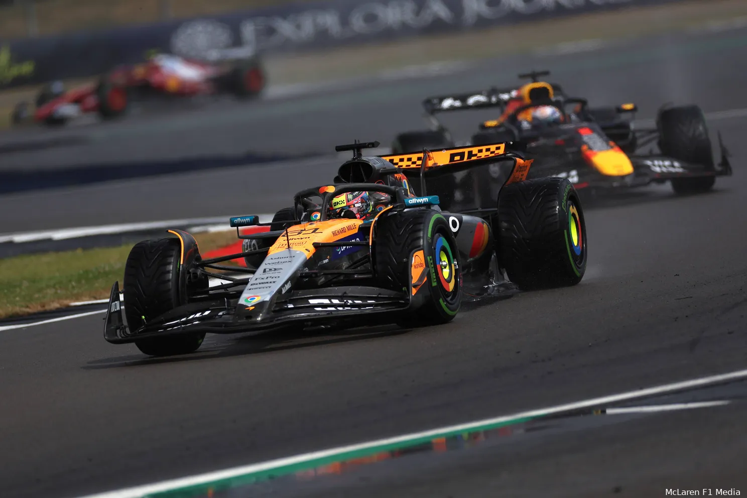oscar piastri podium silverstone 2025 max verstappen
