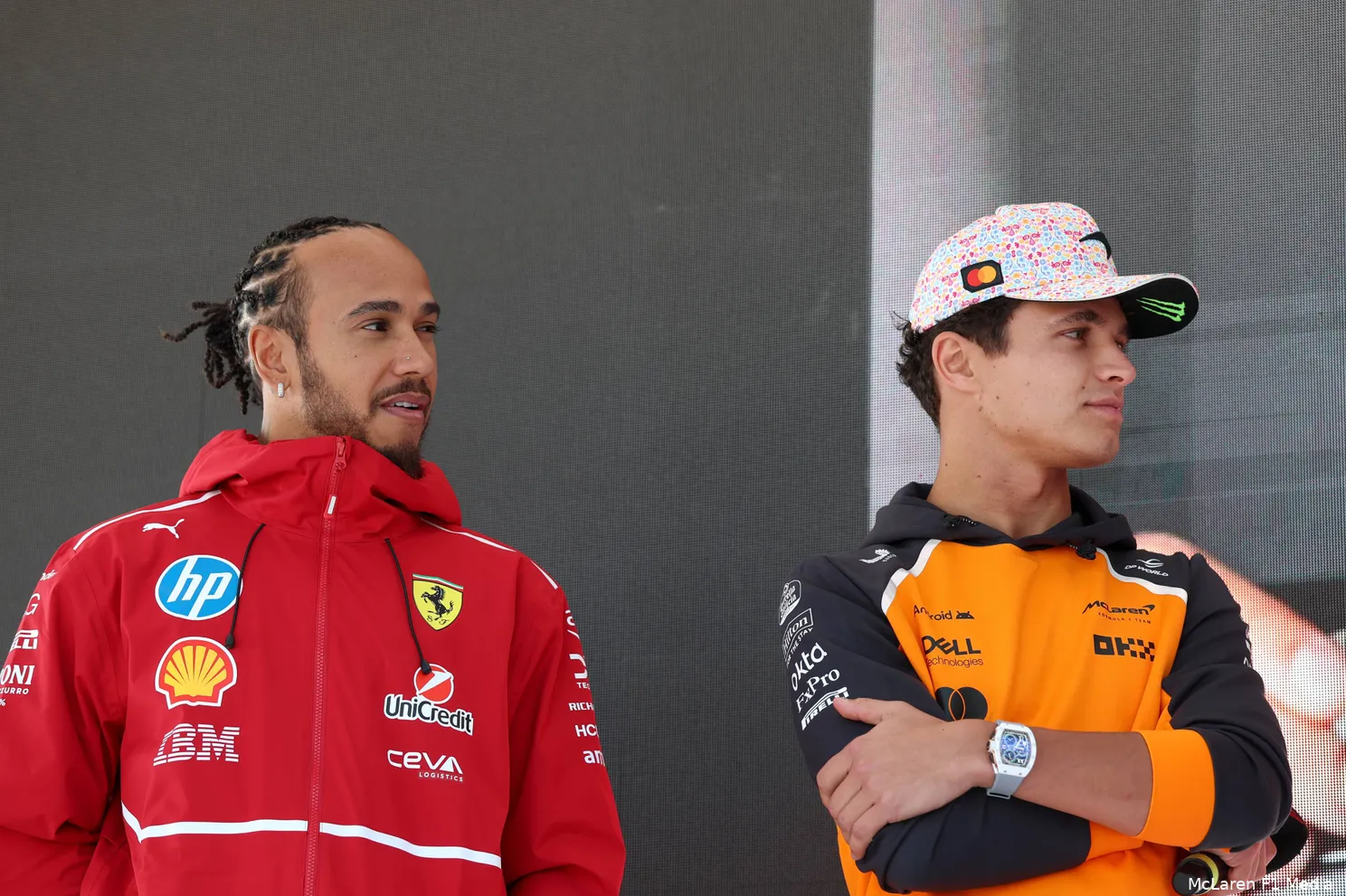 lewis-hamilton-ferrari-lando-norris-mclaren-mexico-vrijdag