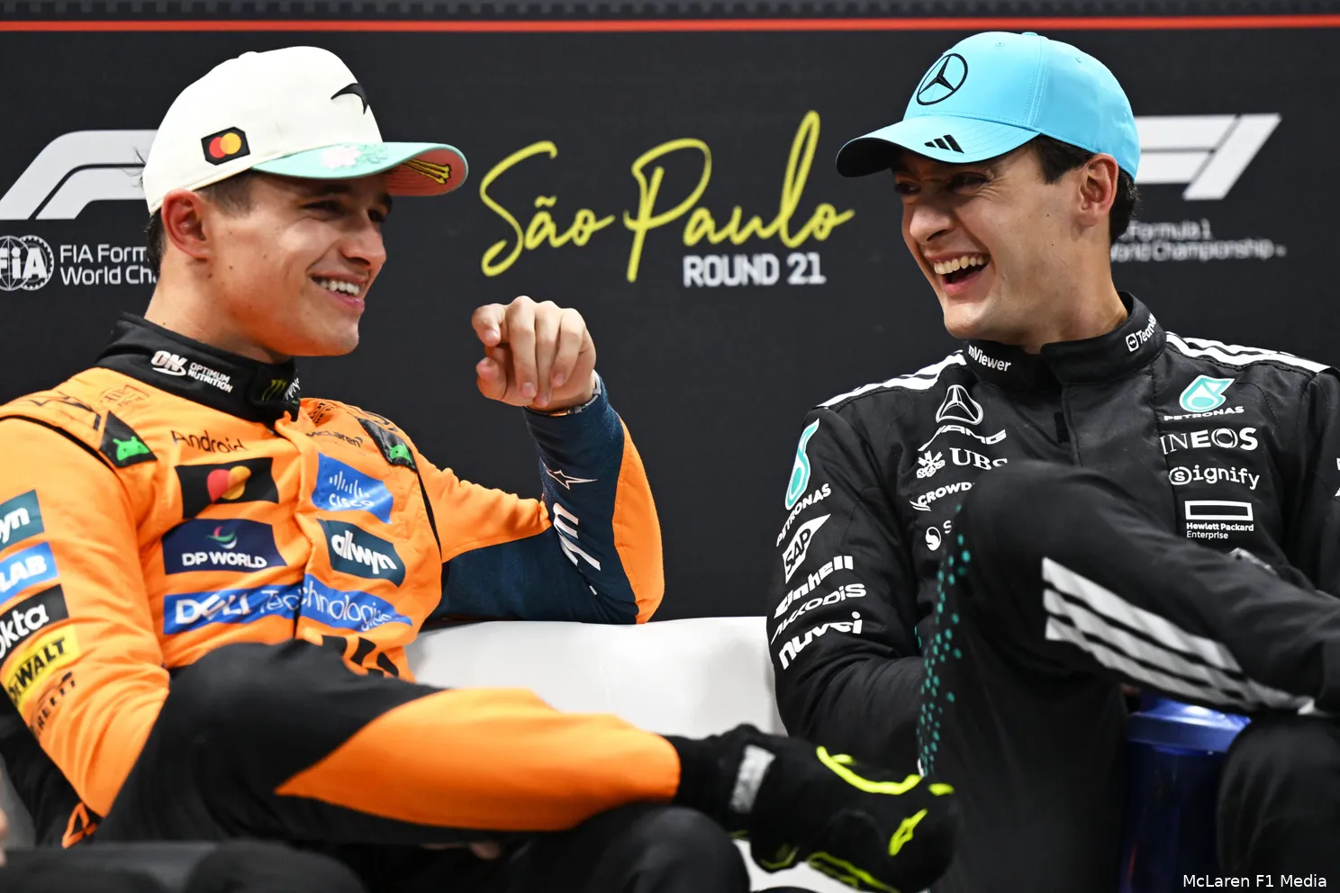 lando-norris-mclaren-george-russell-mercedes-2025-gp-sao-paulo-zaterdag-perconferentie