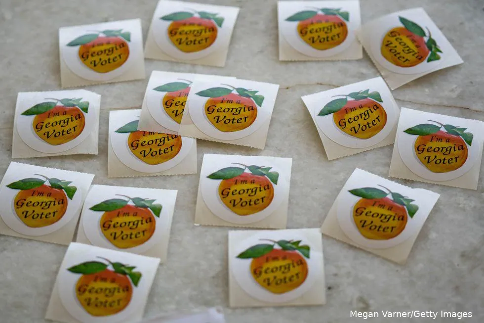 Georgia voting stickers