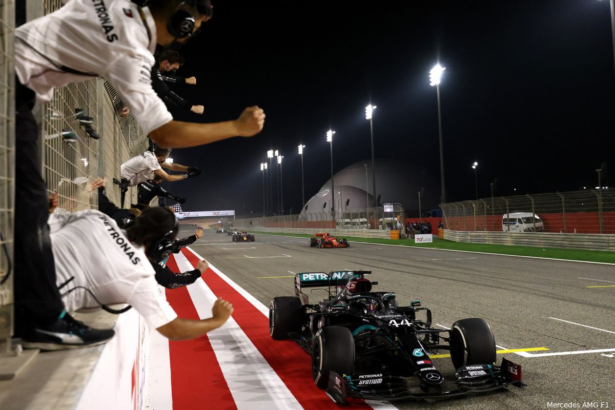 Mercedes kijkt naar Verstappen: 'Dan had Hamilton een probleem gehad'