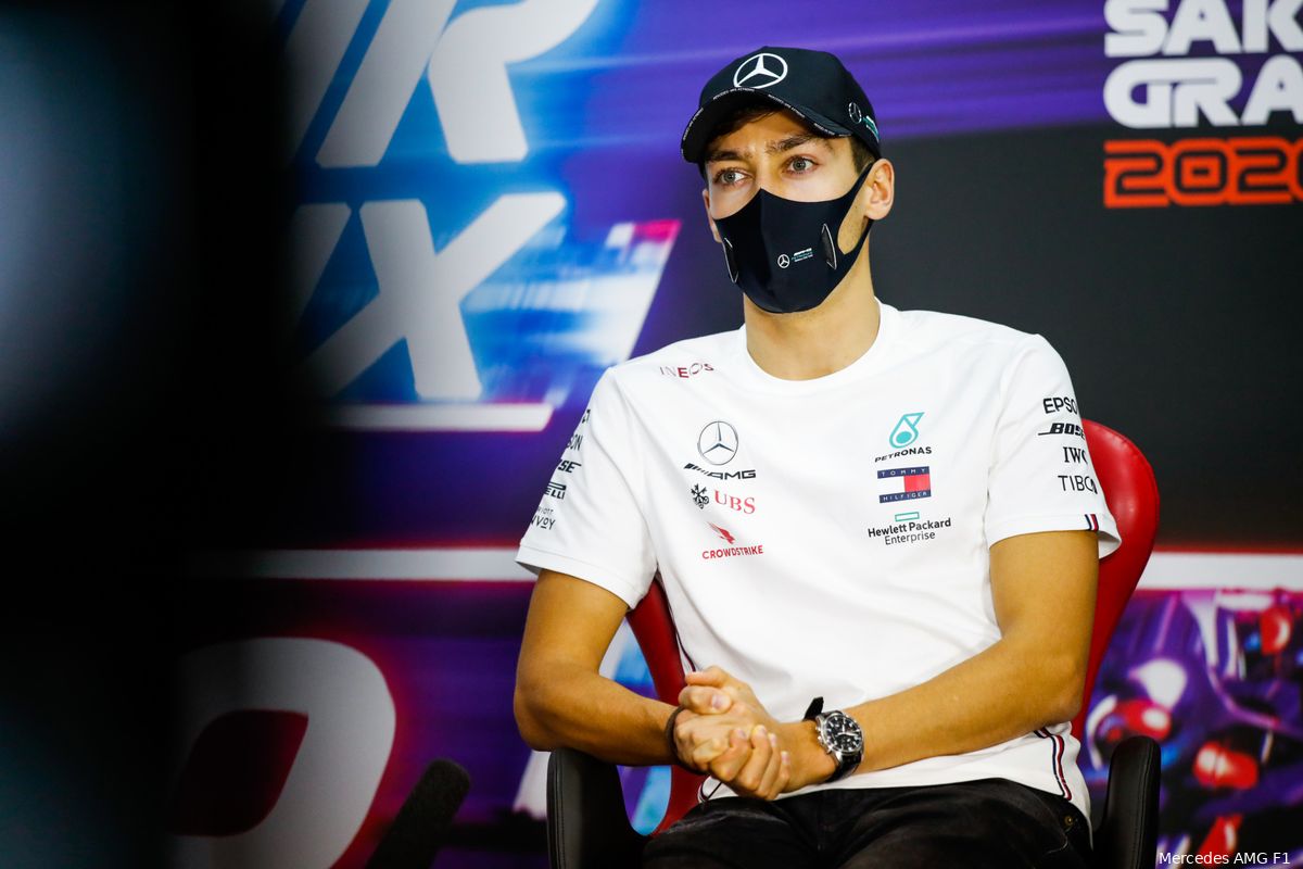 Russell: 'Ze vragen me hoe ik Verstappen als teamgenoot voor me zie bij Mercedes'