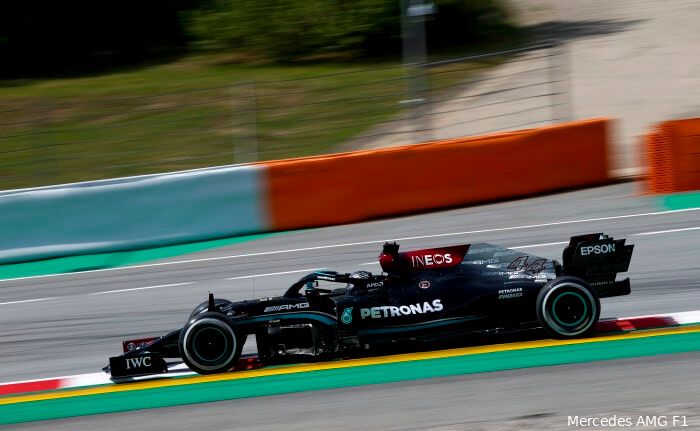 Hamilton wint Grand Prix van Spanje: 'Het was een goede gok'