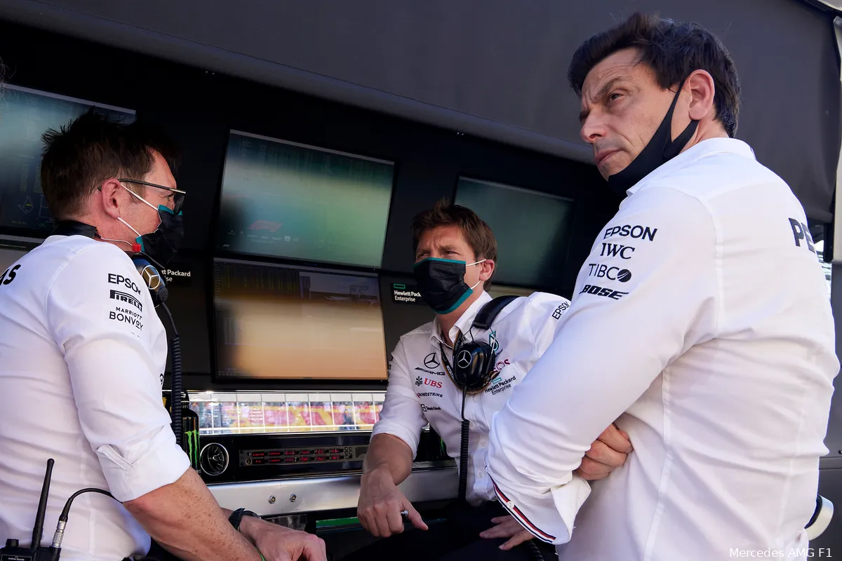 Wolff betrokken bij strategische besluitvorming Mercedes: 'Afhankelijk van hoe het gaat'