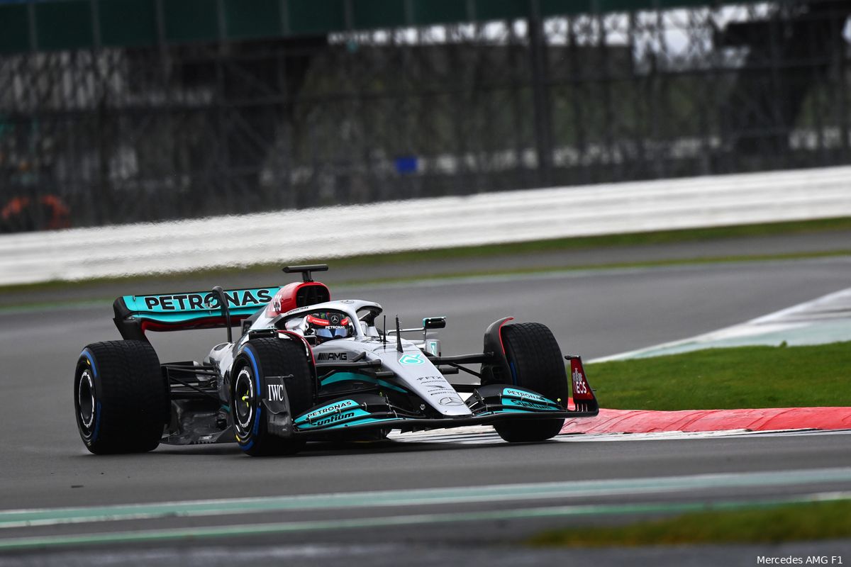 Mercedes zag tekortkomingen W13 al tijdens eerste F1-run op Silverstone