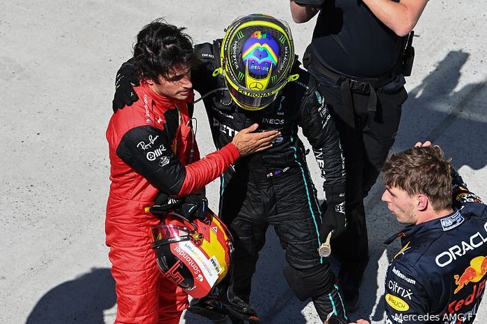 Sainz en Hamilton bovenaan in Power Rankings Frankrijk, Verstappen blijft klassementsleider